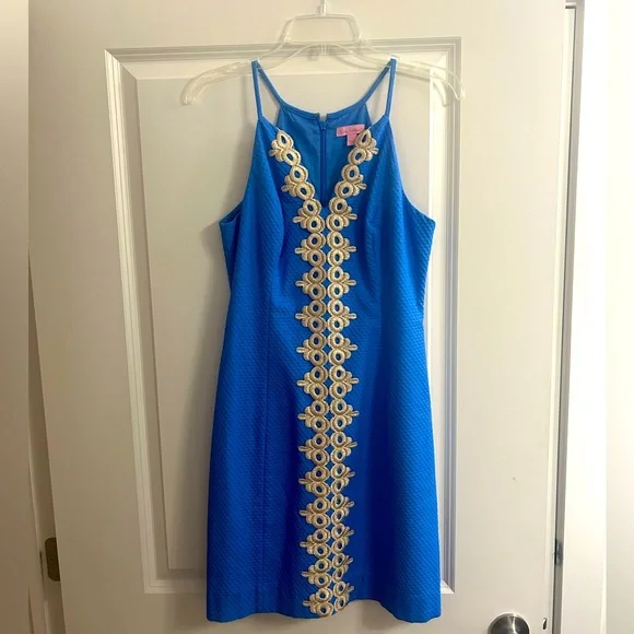 Lilly Pulitzer Pearl Shift Women's Dress Lapis Blue : 4 Lilly Pulitzer Pearl Shift Women's Dress Lapis Blue : 4
